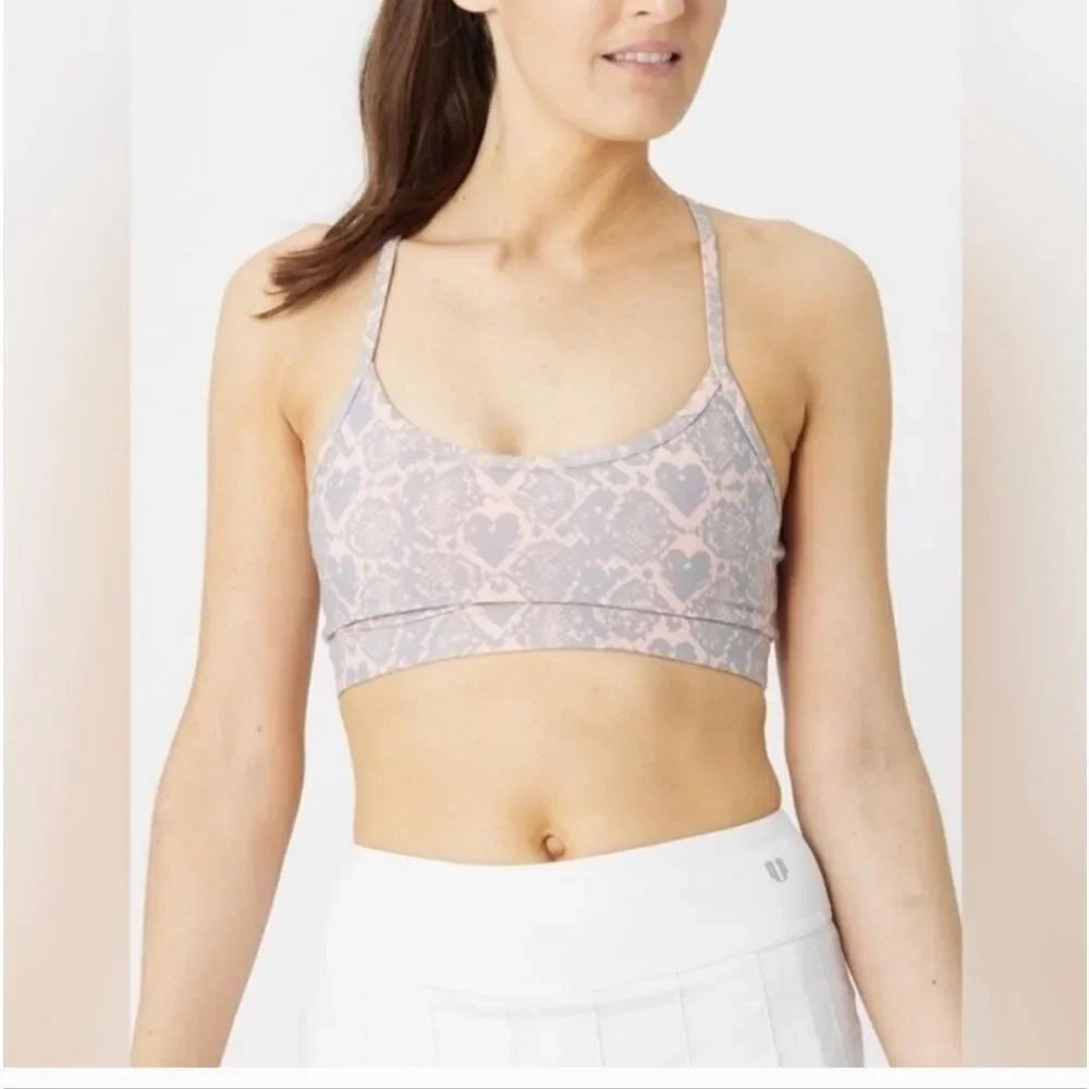 Eleven By Venus Williams Mystic Sports Bra Size S Peachy PINK/Gray